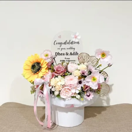 Bloom Box Akrilik Ucapan Wedding Banjarnegara